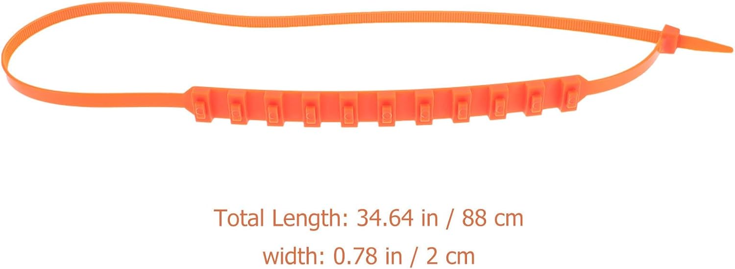 Luxshiny Car Snow Tire Chains Anti-skid Mud Belt Nylon Tie Strap 10pcs Emergency Winter Traction for Suv and Passenger Vehicles