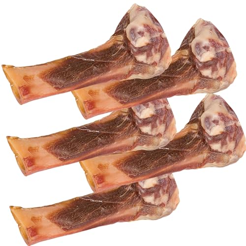 5 Stück Schecker - Edel Schinkenknochen aus Italien - je ca. 200g - Kauknochen