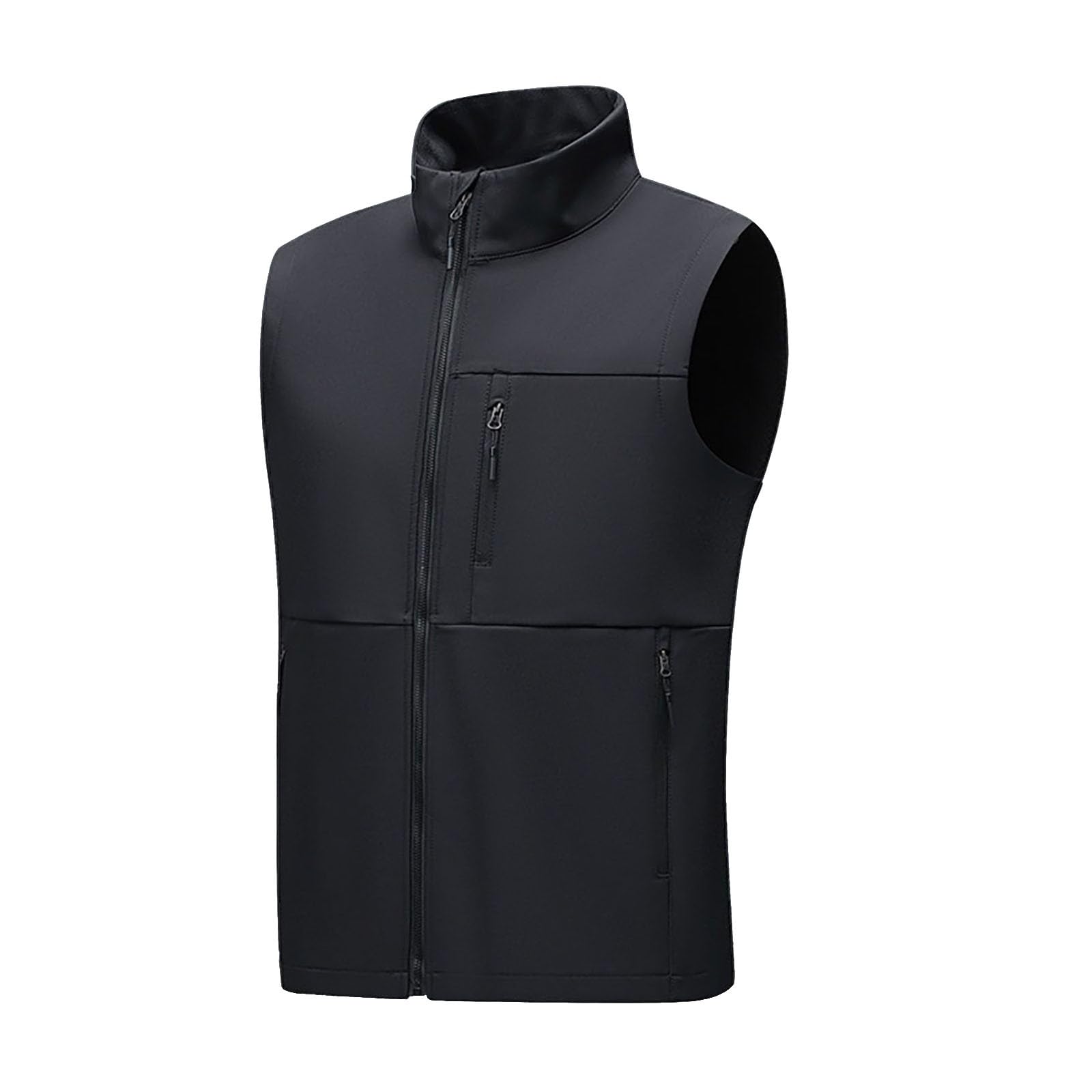 Gilet Softshell Homme Léger - Coupe Ajustée - Fermeture Zippée - Respirant - Parfait Automne/Hiver - 5