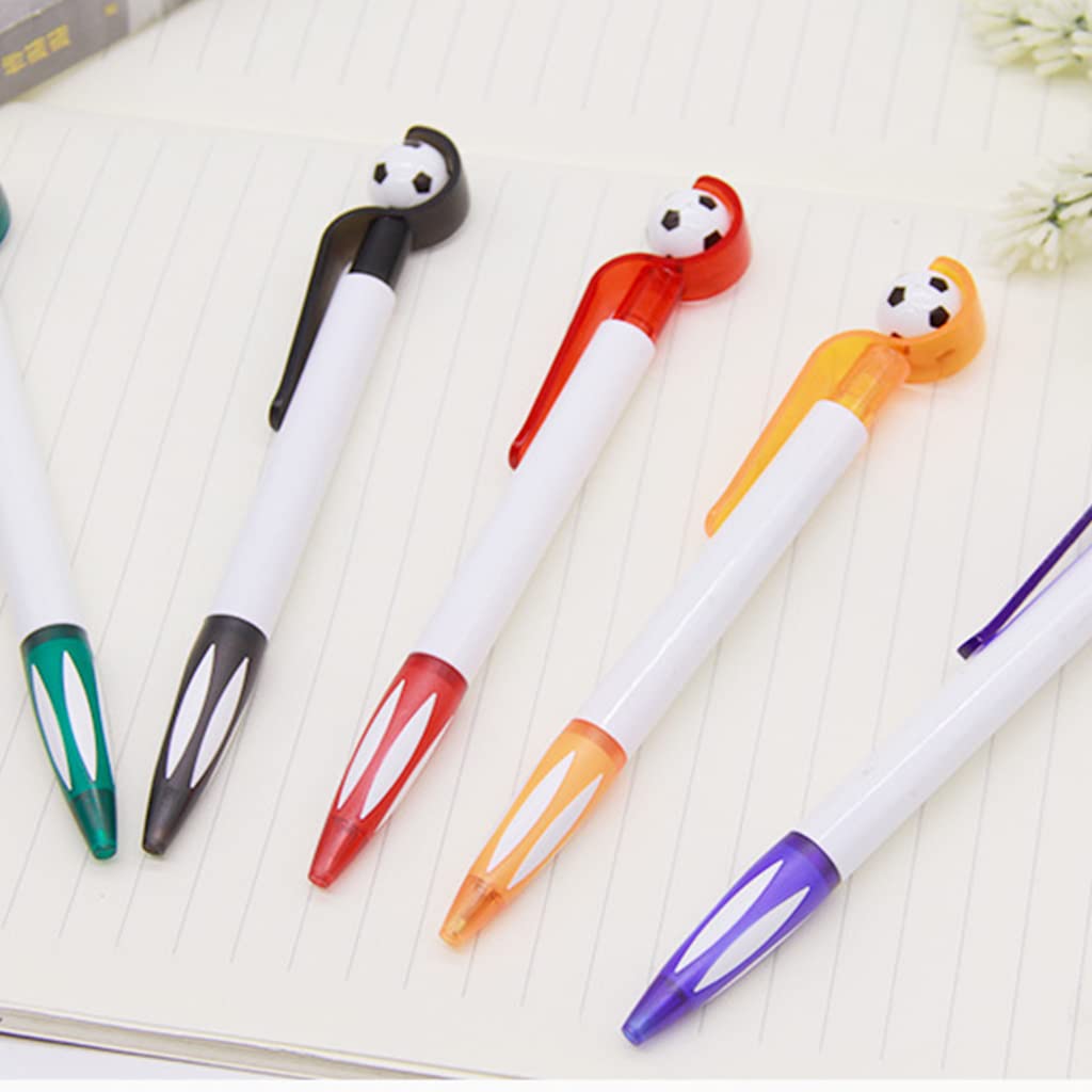 Football Ballpoint Pen Retractable Pen Funny Writing Pen Smooth Writing Refillable Class Reward for Boys Girls Students — view 3