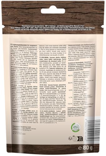 Meat&Treat Coins Rind (10x100g), Hundeleckerli getreidefrei, Hunde-Snack fürs Hundetraining, Ergänzungsfutter, Trockensnack von Fleischeslust