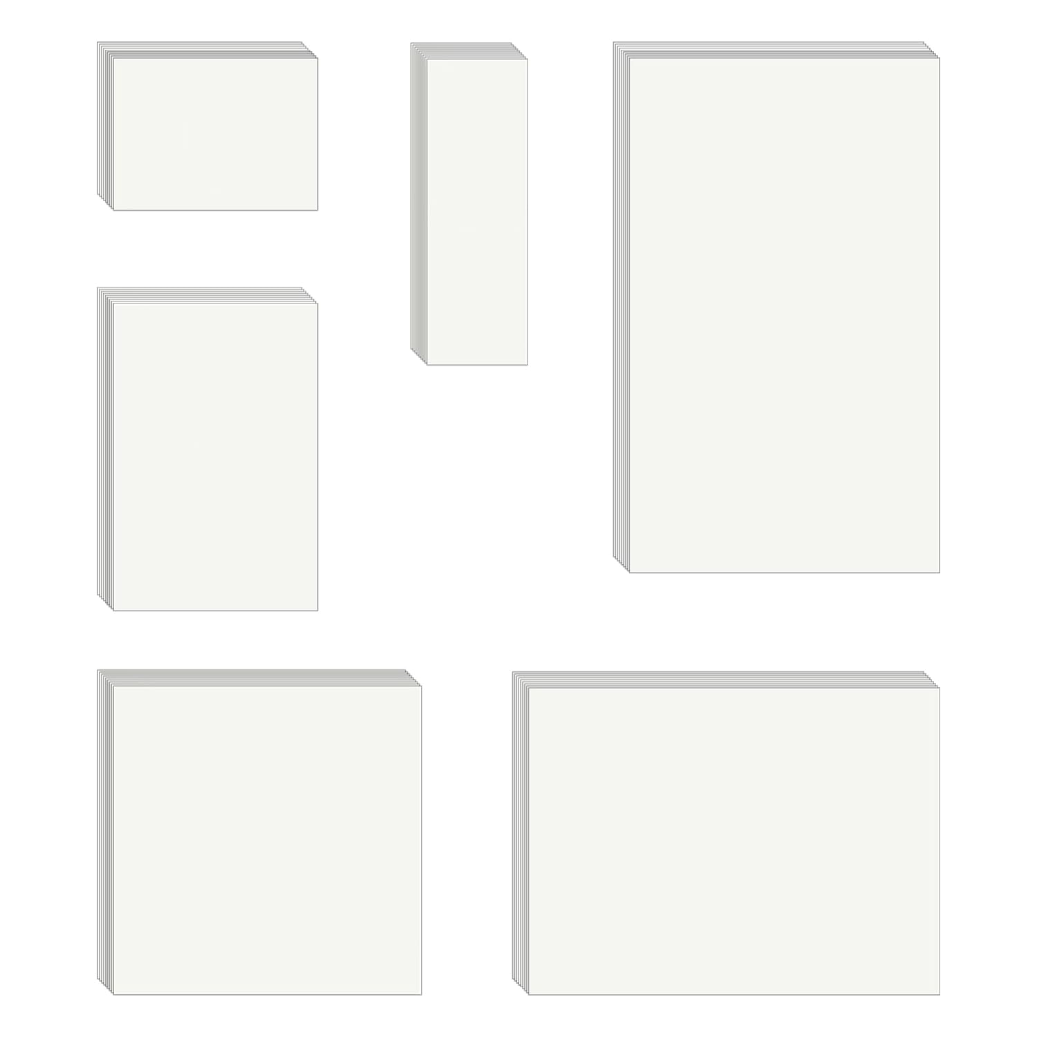 Xmnivate White 20 Transparent Stickers, Self-Adhesive Note Paper, Removable Marker Stickers, Study Office Supplies.