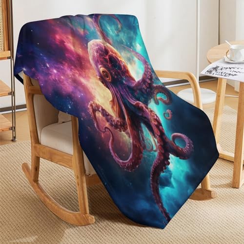 Manta de franela suave Octopus Manta de forro polar cálida para sofá 130x150 cm 5