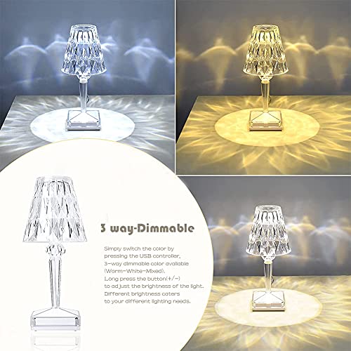 ROCK-POW-Lamp-Living-Room-Elegant-Table-Lamp-with-3-Way-Dimmable-Color-USB-Powered-Crystal-Diamond-Lamp-Decorative-Light-for-Living-Room-Bedroom