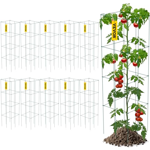 Cages carrées pour plantes contre l'affaissement des tiges de fleurs et légumes