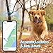 GPS Tracker for Dogs, 2 in 1 Pet Tracking Smart Collar (Only iOS), No Monthly Fee GPS Tracker Dog Collar, Real-time Location Comfortable PU Tracker Tag for Small, Medium Large Dogs(Locator Included)