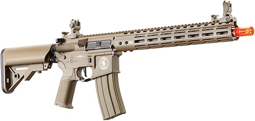 Vista 14 de Lancer Tactical Gen 2 Proline M4 Rifle de aire comprimido de metal completo de 9 pulgadas/14 pulgadas con grúa (ETU y Mosfet incluidos)