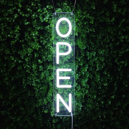 Image of Neon LED Open Sign 17in w /Remote Controller, Electric Light Up Sign for Business, Shop, Pub, Bar, Restaurant, Coffee Shop, Salon, Hotel
