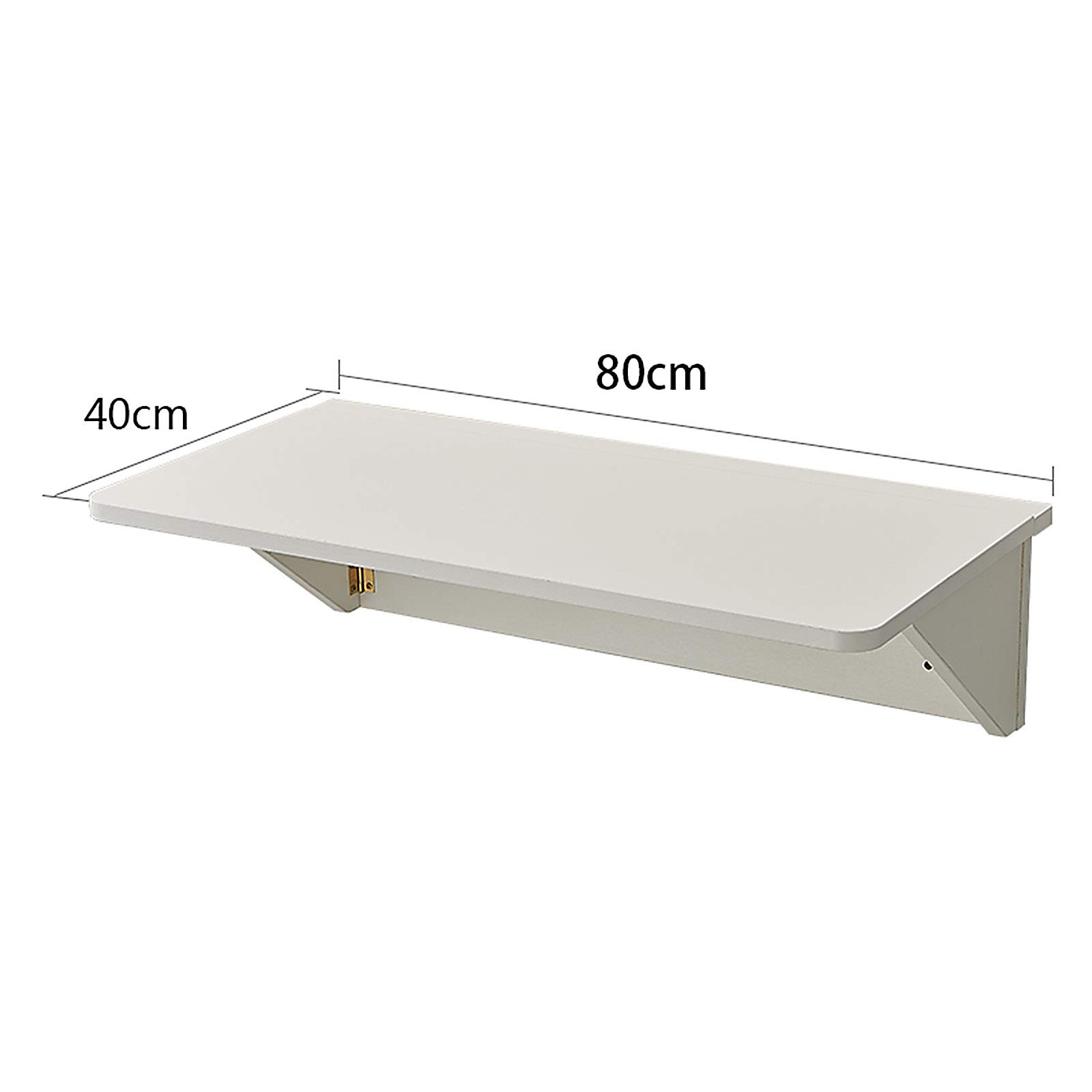 ZRN Escritorio de Pared Blanco, pequeña Mesa Plegable Mesa de Comedor de Madera Resistente, complemento lavadero/Bar/Cocina