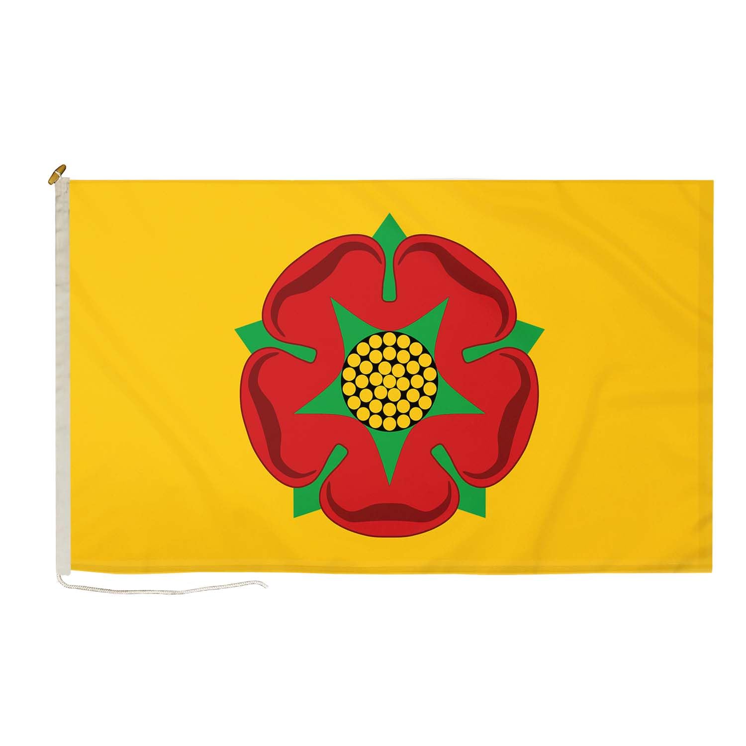 DuraFlag Lancashire New Small Courtesy 20x12" Rope and Toggled Premium Quality 50x30cm Flag