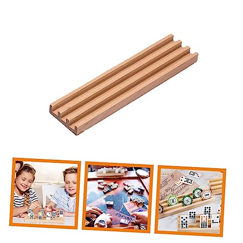 Ipetboom rack de dominó de madera natural durable miniatura 6