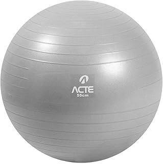 Acte, Bola Pilates com Bomba de Ar 55cm T9-55 - Prata