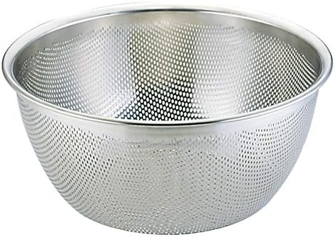Sanho Sangyo 09907156 HACCP Deep Colander, Silver, 13.8 inches (35 cm)