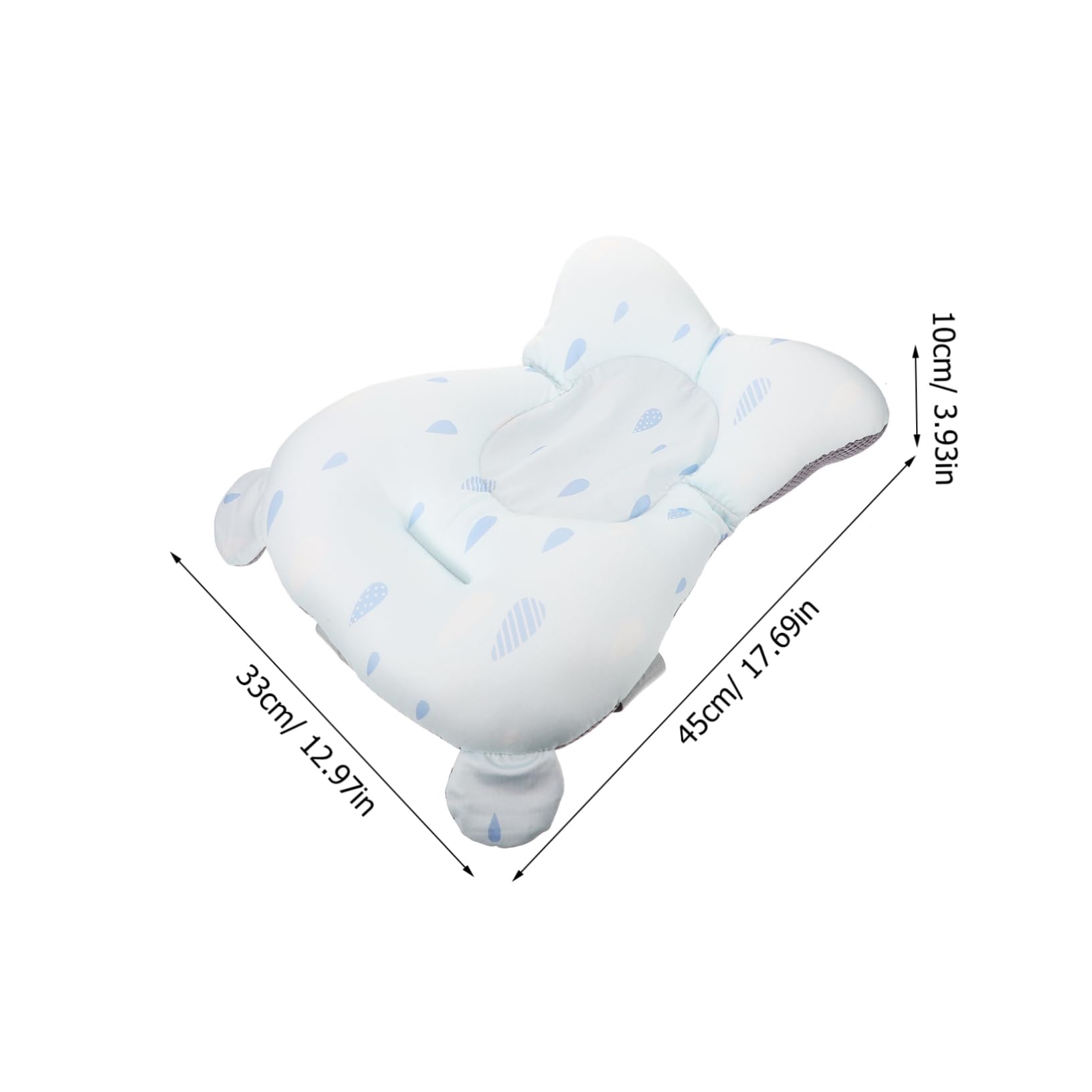 Totority Bath Supporter Floating Cushion for Boy Girl Bath Tub Support Net Comfortable Detachable Design Cute Style