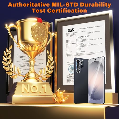 Image of 3 Pack for Samsung Galaxy S25 Ultra Screen Protector Tempered Glass + 3 Pack Camera Lens Protector, Military Grade Shatterproof, 9H Hardness, Fingerprint Unlock,Case Friendly 6.9 Inch