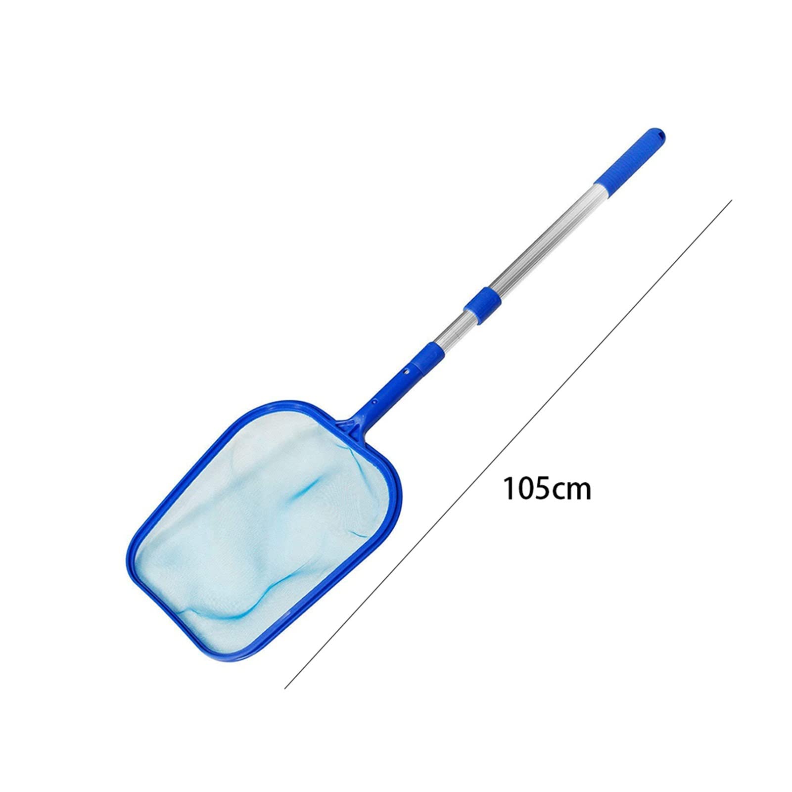 Questo retino per Skimmer da Piscina - 1 Pezzo con Asta telescopica per la Pulizia di laghetti, detriti e Foglie (Colore: 05)