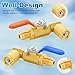 AC Refrigerant Ball Valve, Air Conditioning Refrigerant Ball Valve, 90 Degree R410A Shut-Off Ball Valve 1/4