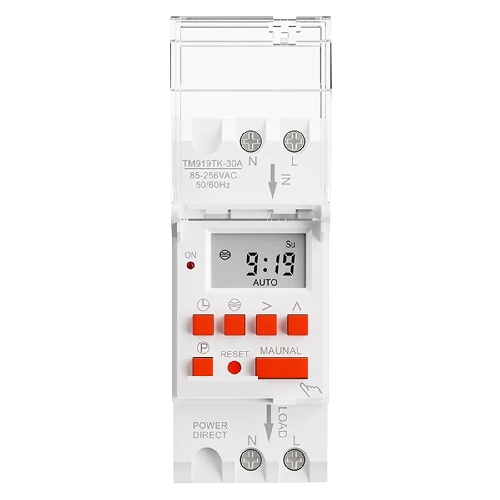 1PCS Wide Voltage 85-265V AC Astronomical Time Switch 16A 30A for Calculation and Sunset in Latitude and Longitude(30A)