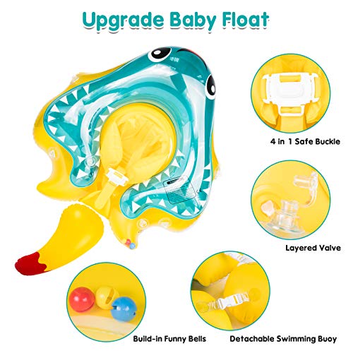(53 OFF) Inflatable Pool Float W/ Sun Canopy for Baby 11.74 Coupon