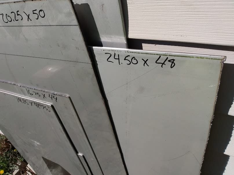12ga (.105") 304 Stainless Steel Sheets #2 Finish (10 x 12, 1)