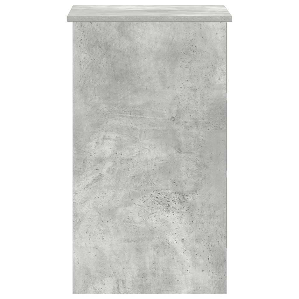 Hothingwell Schreibtisch, grau, Beton, 90 x 45 x 76 cm, Holz | Mit Aufbewahrungsschublade, einfach zu montieren, Pflege mit feuchtem Tuch, ideal für Schlafzimmer oder Ecke