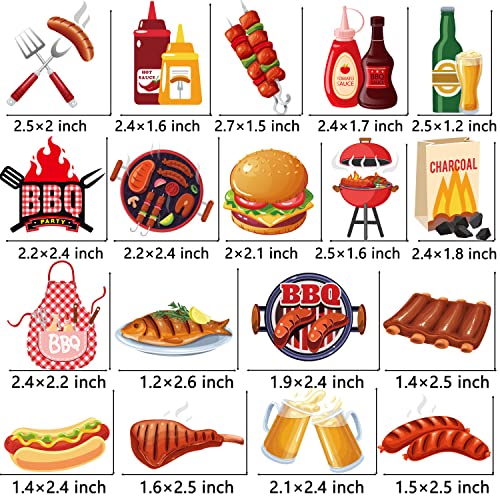 36Pcs Bbq Theme Cupcake Toppers Barbecue Theme Cake Cupcake Decor For Summer Barbeque Theme Birthday Party Baby Q Baby Shower Summer Picnic Party Supplies #TOP2