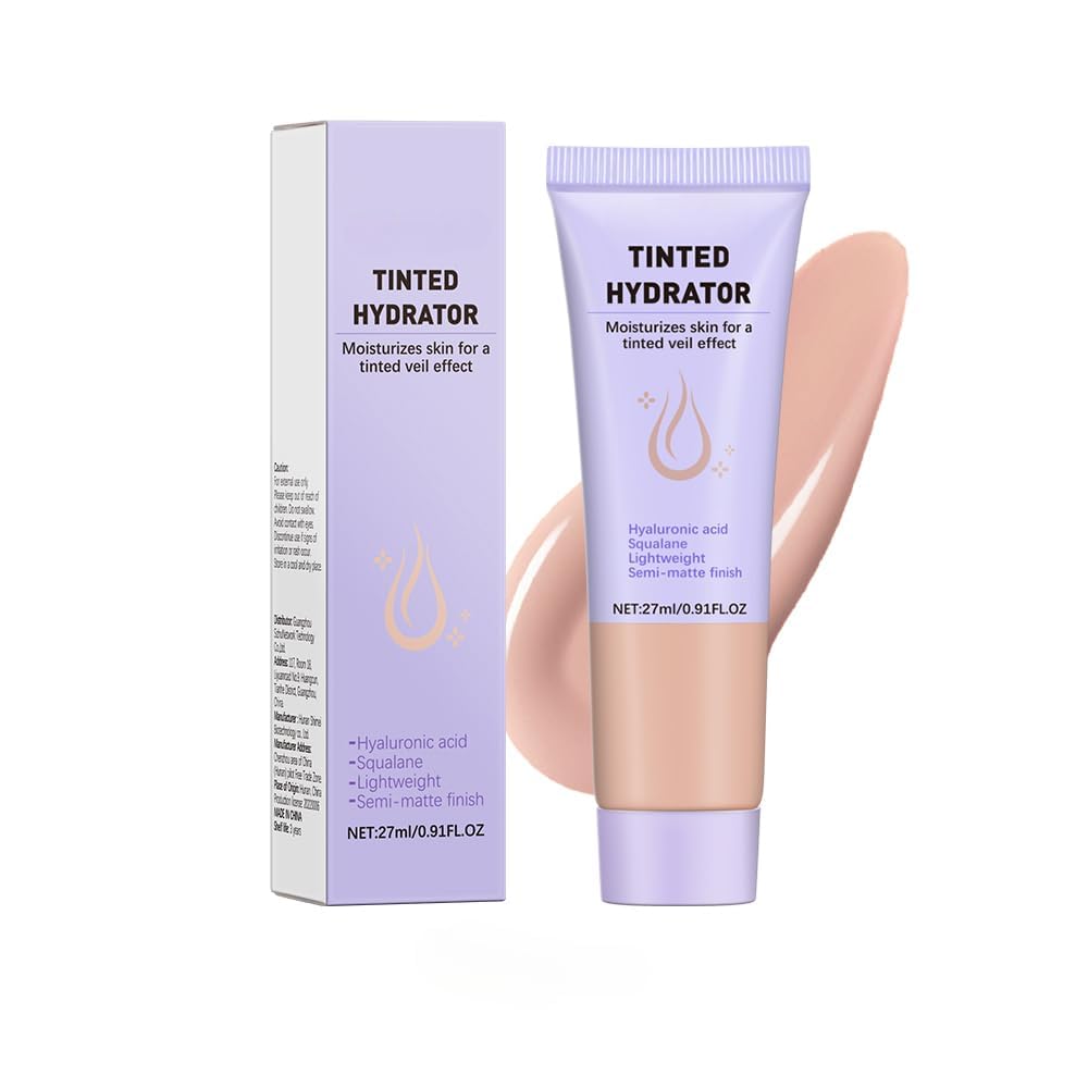 KUQAA Tinted Moisturizer Natural Long-Lasting Hydration for Flawless Skin Brown Tint 0 91 FLOZ 2