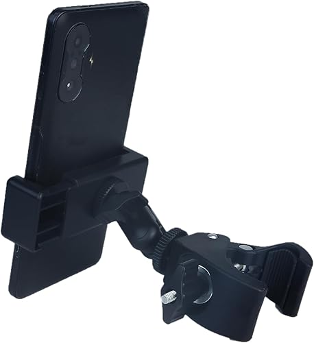 Miniatura 3 de Phone Holder with Clamp for Golf Cart Universal Phone Mount Holder for Bicycle, Wheelchair, Stroller Mic Stand Phone Holder