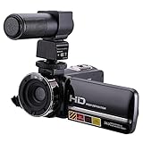 KINGEAR Night Vision Video Camera,HDV-301M 1080P 16X Digital Zoom 3 Inch Portable LCD HDV Video Camcorder With Microphone
