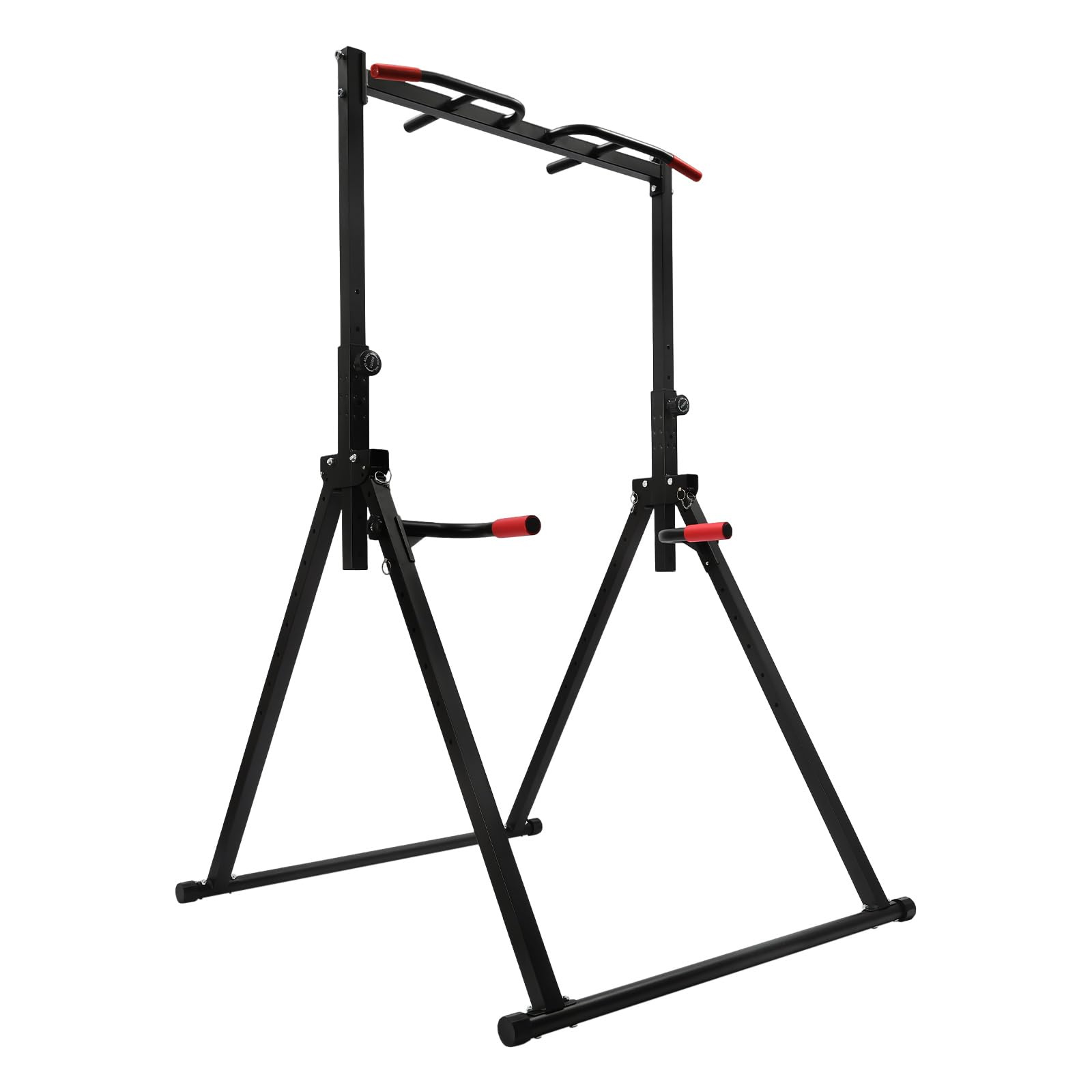 FXEIPOL Pull Up Dip Station Adjustable Height Home Pull Up Bar Multi-Functional Workout Equipment Pull Up Bar and Dip Stand for Living Rooms, Bedrooms, Gyms
