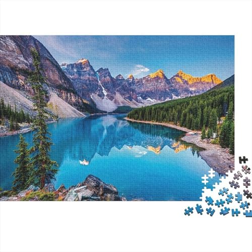 Puzzle 1000 piezas de paisaje con ajuste perfecto, rompecabezas de papel de 70 x 50 cm