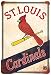 St Louis Cardinals Retro Sign 8 X 12
