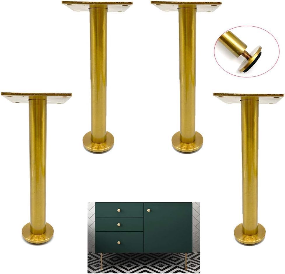Patas de acero inoxidable de 30 cm para evitar la humedad en muebles de baño y mesas bajas