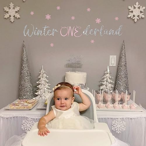 Vinilo decorativo Winter ONEderland para pared, diseño navideño miniatura 3