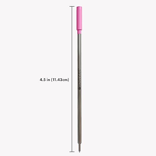 Vista 33 de Monteverde Recambio de bolígrafo para adaptarse a bolígrafos cruzados, punta media, rollo suave, rojo, 2 por paquete (C132RD) Rojo