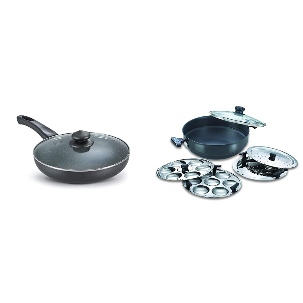 See full amazon price history chart for Prestige Omega Deluxe Granite Fry Pan, 240mm, Black + Prestige Aluminum Multi Kadai, 4.5 Litres/280mm, Black Prestige Omega Deluxe Granite Fry Pan, 240mm, Black + Prestige Aluminum Multi Kadai, 4.5 Litres/280mm, Black (B09H5MJ3SQ) Amazon Price History, Amazon Price Tracker