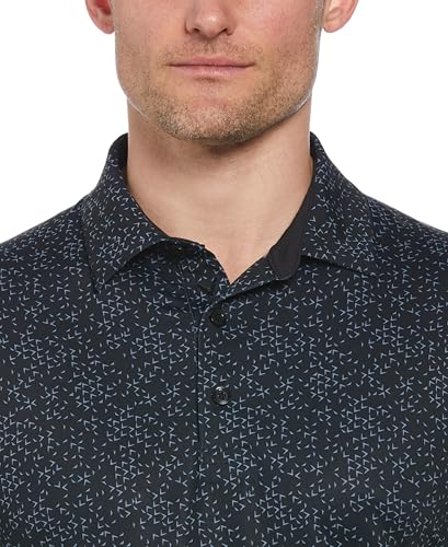 Polo de golf para hombre Callaway con estampado Chevron, manga corta, tecnología Swing Tech y absorción de humedad miniatura 3