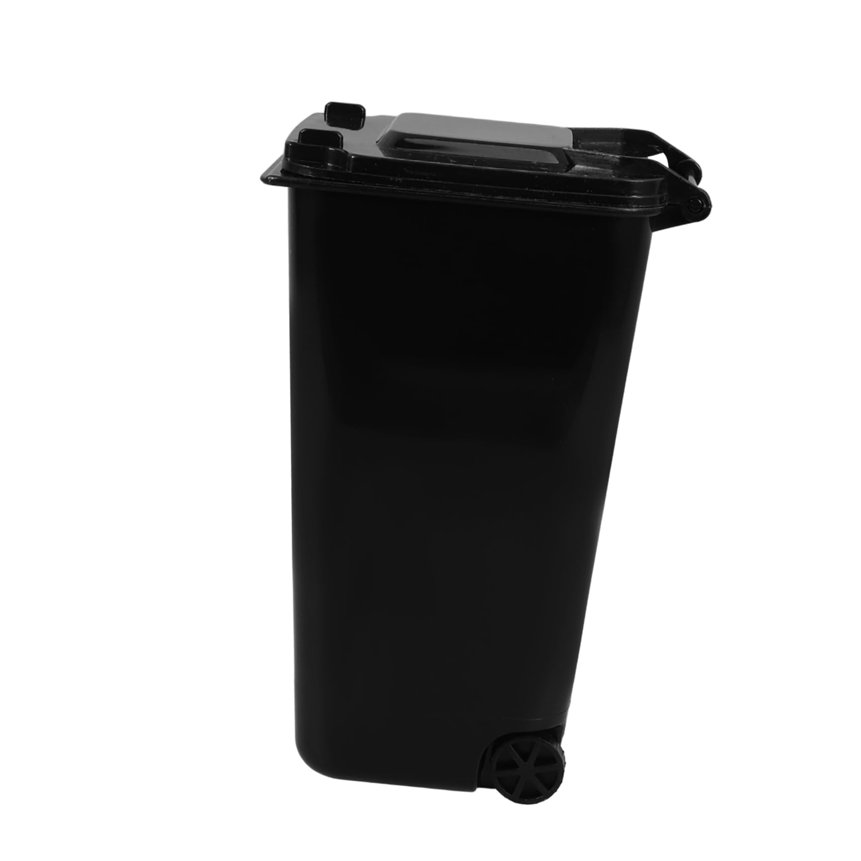 NUOBESTY Mini Desk Trash Can with Lid Compact Stationery Holder and Desktop Waste Bucket for Office and Home