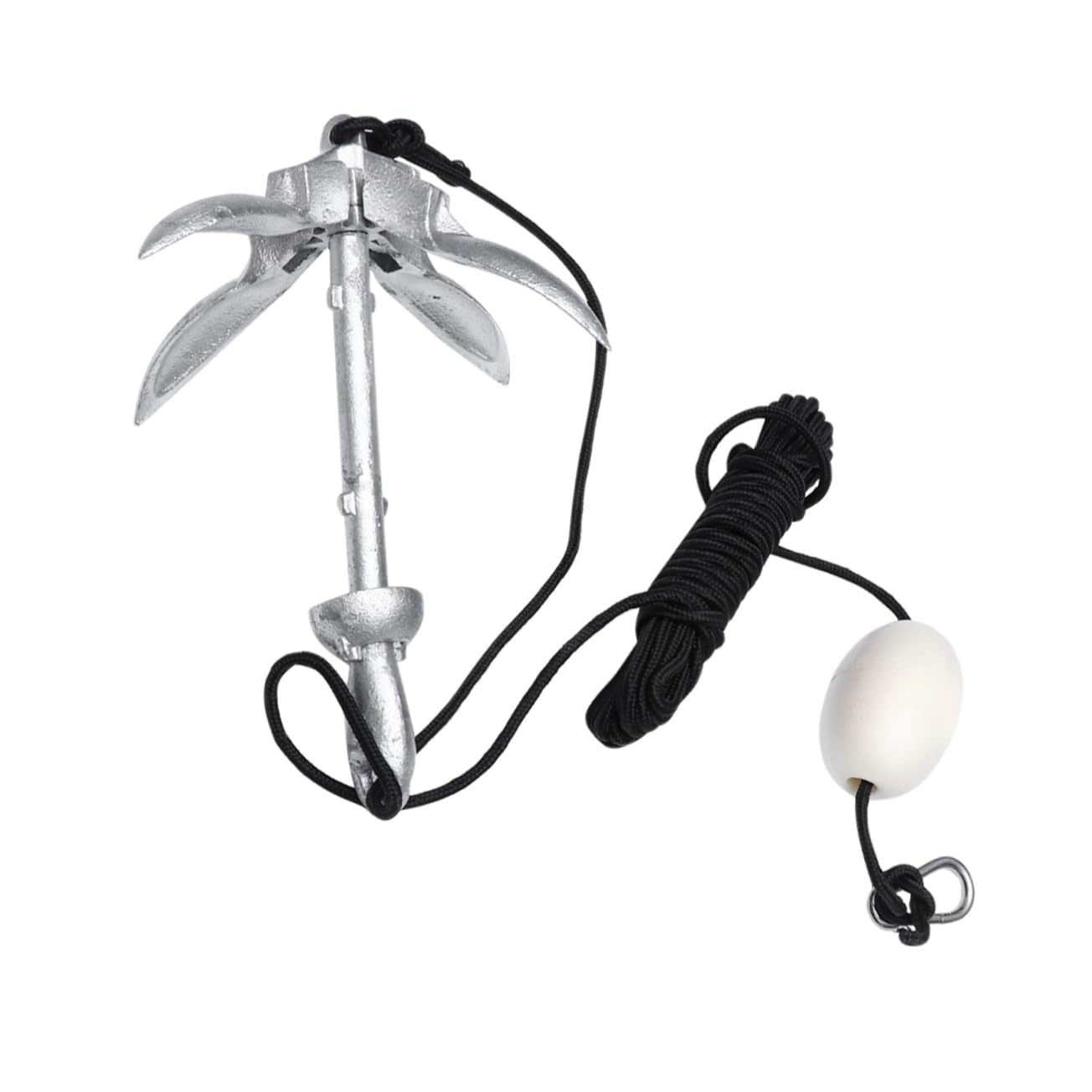 BESPORTBLE Ancla Marina Plegable De Metal De 4 Garras para Kayaks Canoas Y Cuerda De Aleatorios