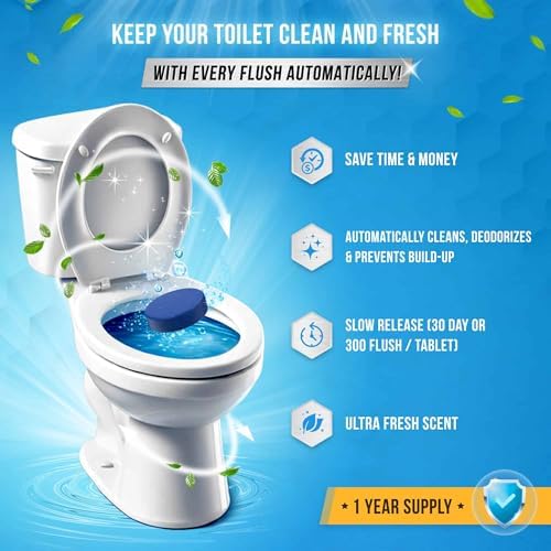 ACTIVE Automatic Toilet Bowl Cleaner and Jetted Tub Cleaner - Includes 12ct Toilet Bowl Cleaning Tablets and 32oz Jetted Tub Cleaner Liquid image 5