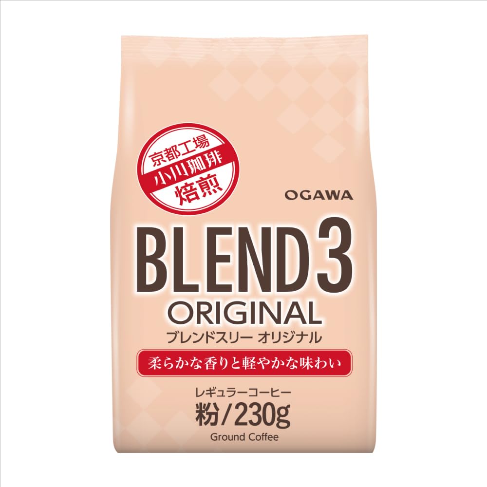 Amazon.co.jp: 小川珈琲 ブレンド3 オリジナル 粉 230g : 食品・飲料・お酒