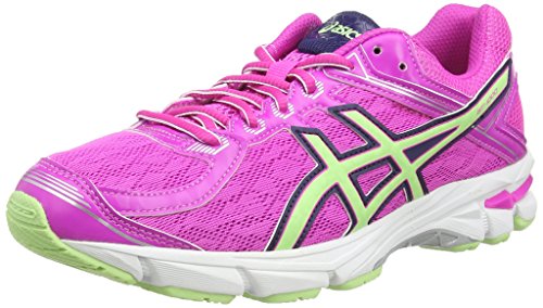 ASICS Gt-1000 4 Gs - Zapatillas de correr unisex, color rosa (pink glow/pistachio/indigo blu 3587), talla 36 EU (3 UK)