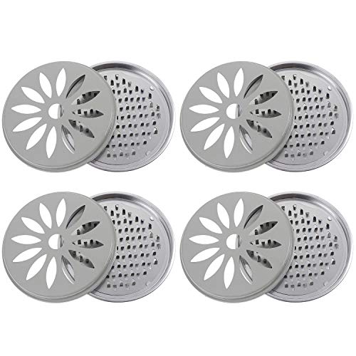 WWmily 4Pcs Mosquito Coil Holder Metal Insect Repellent Rack Anti-Mosquito Reel Holder with Covers in Random Color for Home Outdoor Camping Traveling