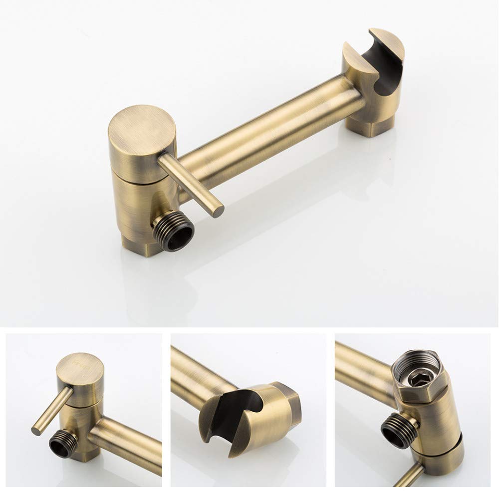 Bidé, cabezal de ducha, ducha higiénica, rociador de limpieza, limpieza en caliente y amp; mezclador en frío kit de rociador para inodoro ducha bidet grifo, F7503,4, como se muestra