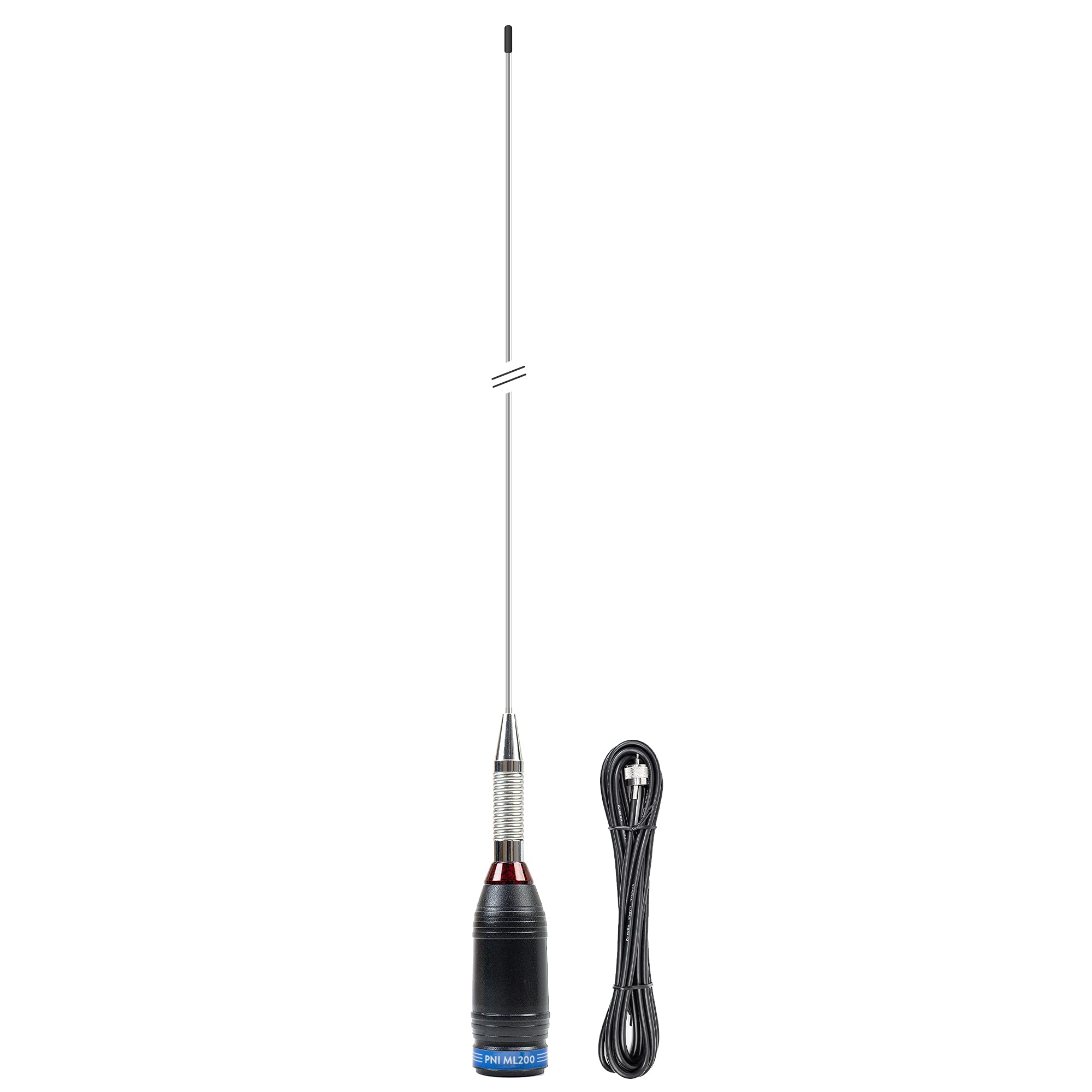 CB Antenna PNI ML200, Length 200cm, 26-28MHz, 1000W with RG58 Cable 4 Meters Included