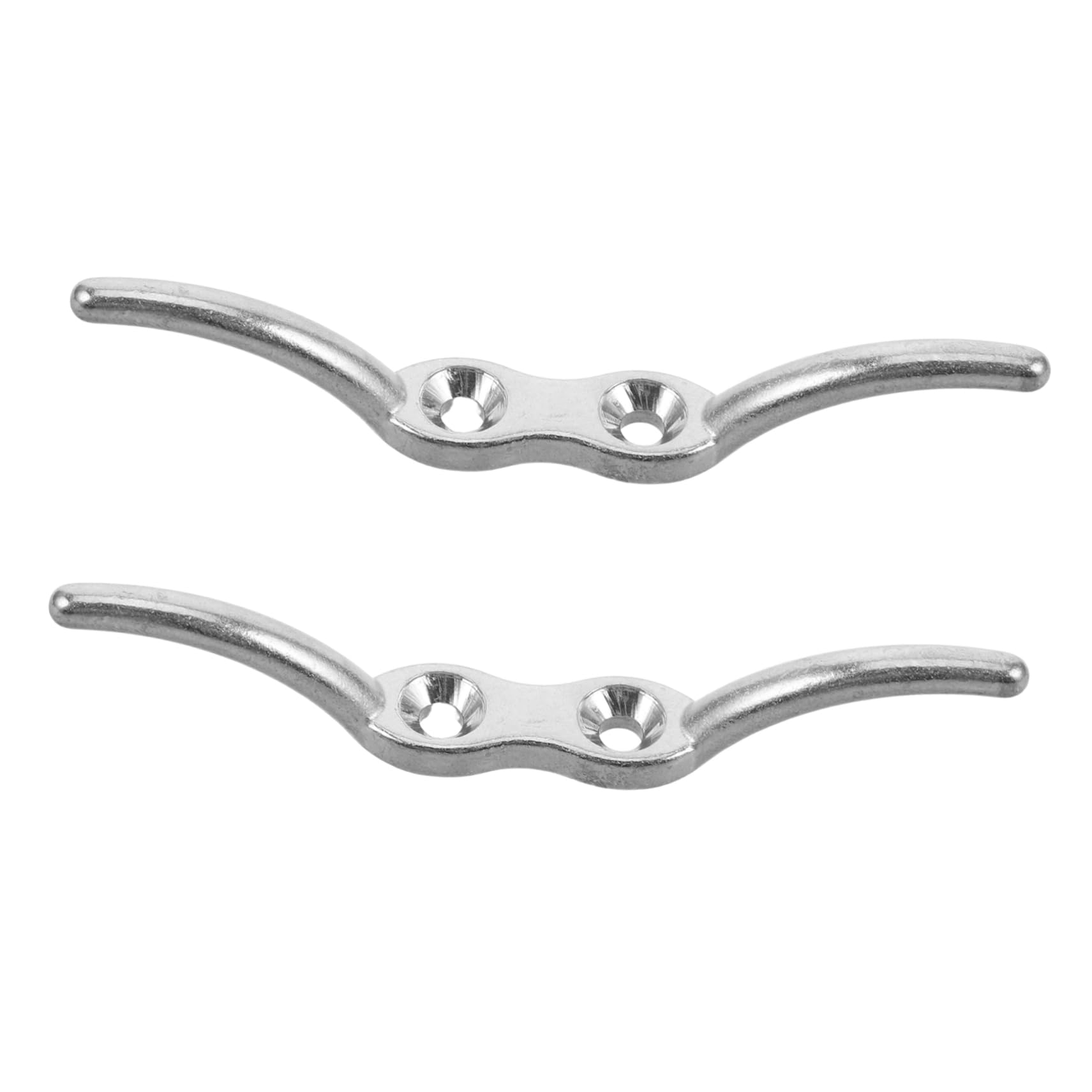 Anneome 2pcs Heavy Duty Stainless Steel Rope Cleats for Boats Easy Install Dock Cleat Base Accessories for Kayaks Canoes and Yachts Durable Stainless Steel
