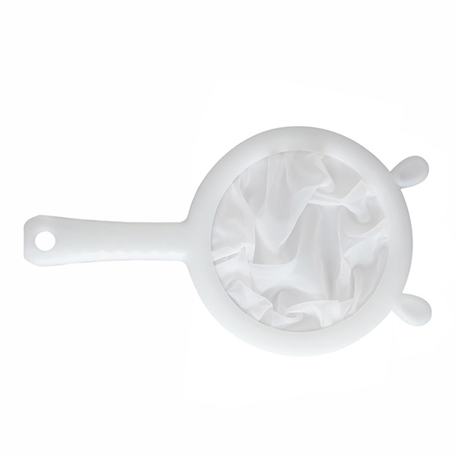 Soy Milk Fine Mesh Strainer Ultra Fine Filter Spoon for Beverages Essential for Every Home Kitchen Food Strainers 24 X 14.5cm/9.4 X 5.7in PP Nylon 1 Filter Mesh