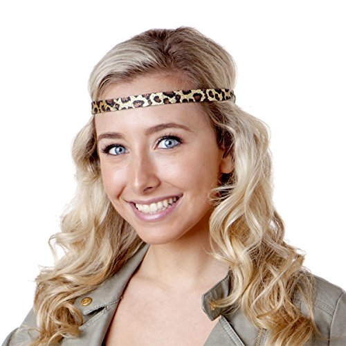 Hipsy 3Pk Girl's Adjustable Non Slip Animal Print Headband Multi Gift Pack (Leopard/Black/Zebra) #TOP4