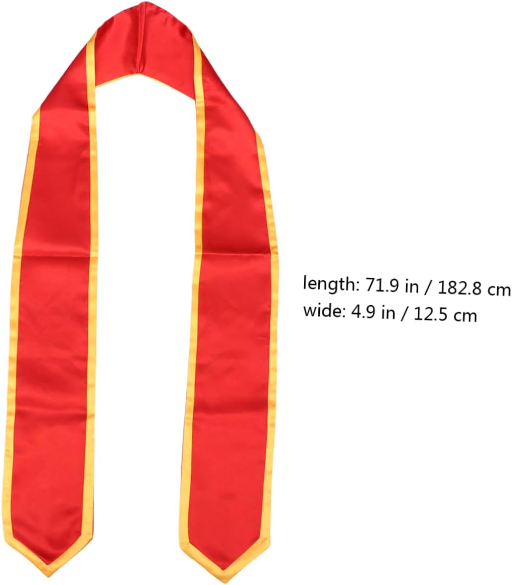 VALICLUD Graduation Etiquette Belt Graduation Stole Red Party Supplies Decorations Stoles Sash Graduation Stole