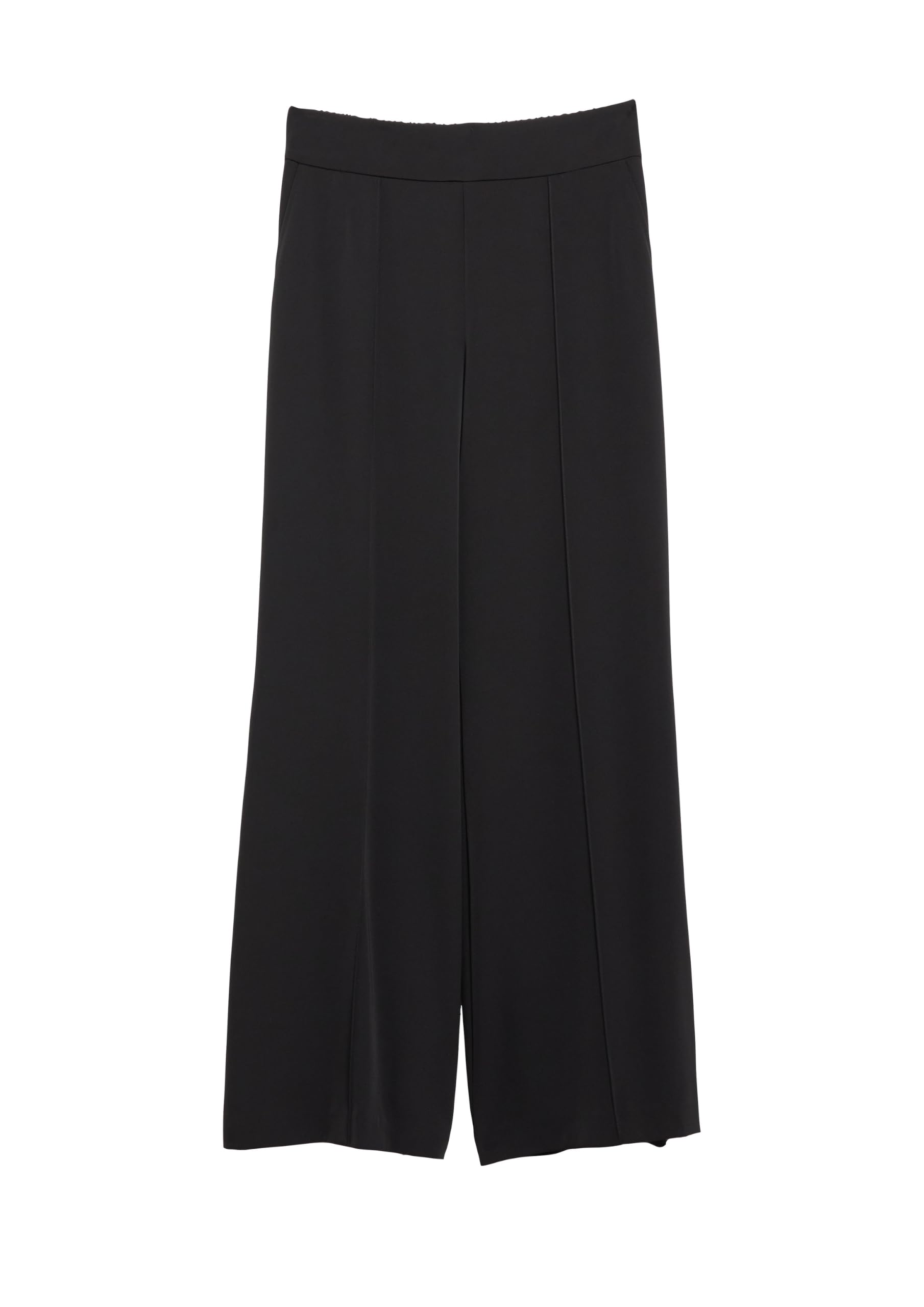 COMMA Wideleg Travel-Hose mit Biesen und elastischem Bund hinten